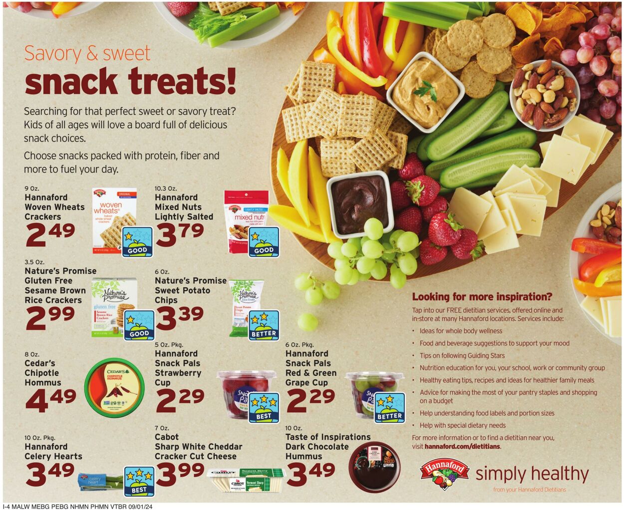 Weekly ad Hannaford 09/01/2024 - 09/07/2024