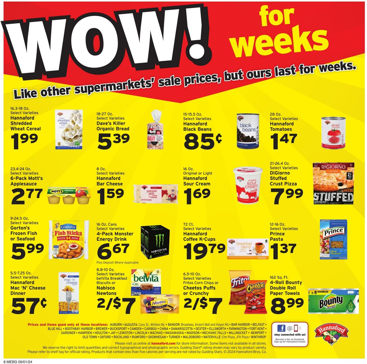 Weekly ad Hannaford 09/01/2024 - 09/07/2024