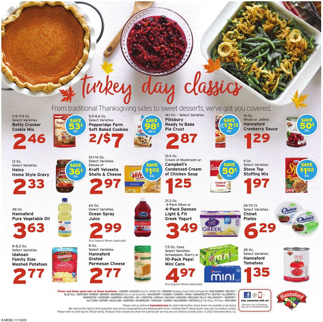 Weekly ad Hannaford 11/19/2023 - 11/25/2023