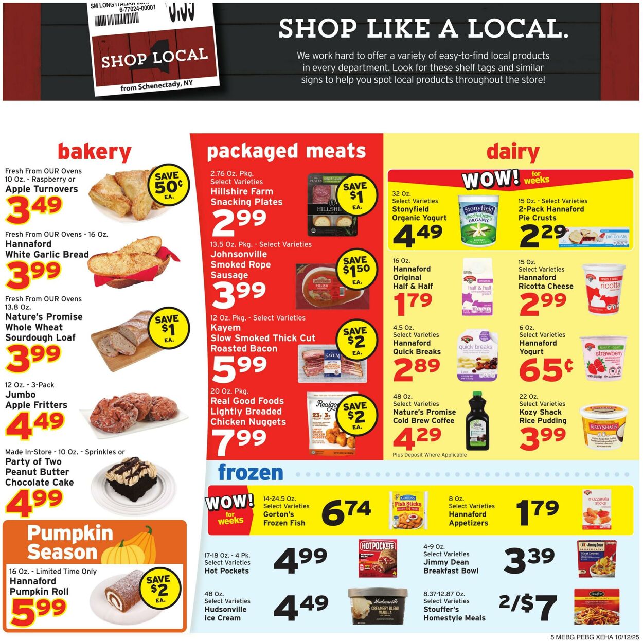 Weekly ad Hannaford 10/12/2025 - 10/18/2025