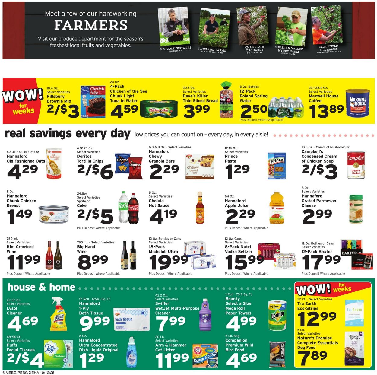 Weekly ad Hannaford 10/12/2025 - 10/18/2025