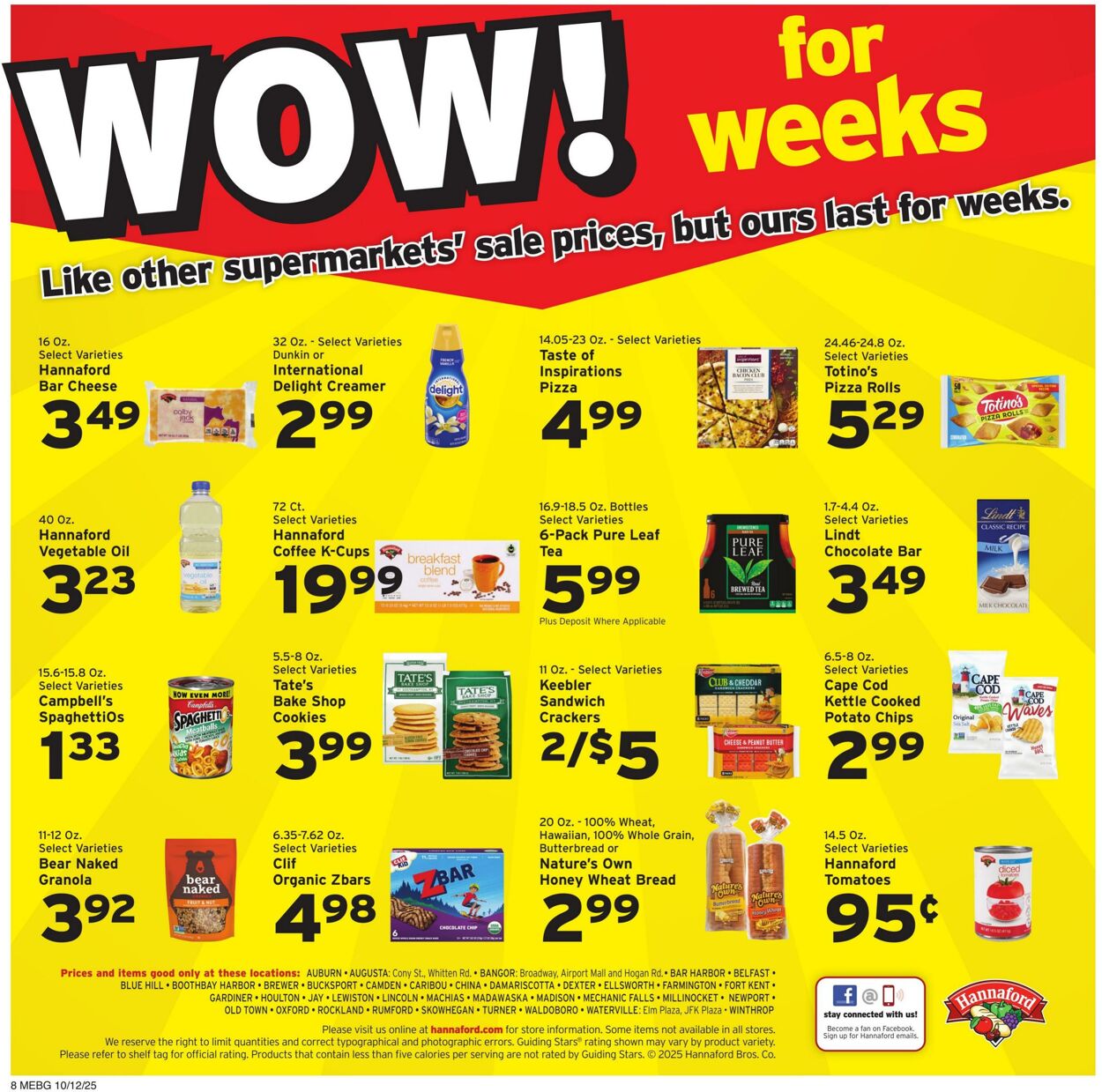 Weekly ad Hannaford 10/12/2025 - 10/18/2025