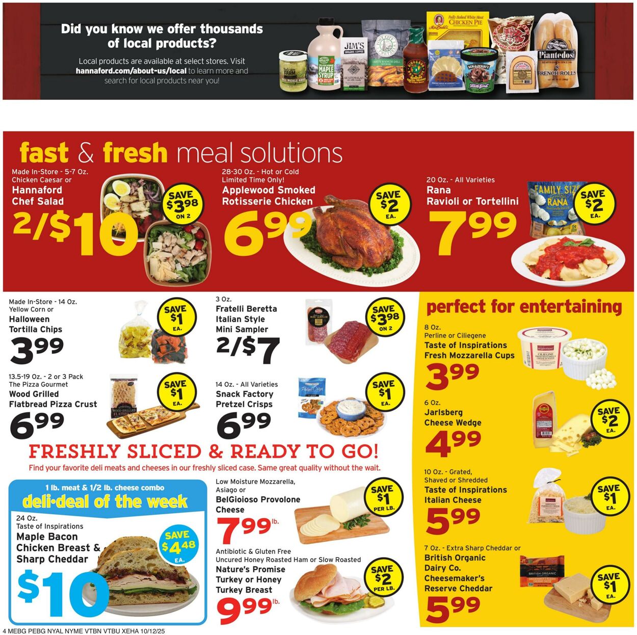 Weekly ad Hannaford 10/12/2025 - 10/18/2025