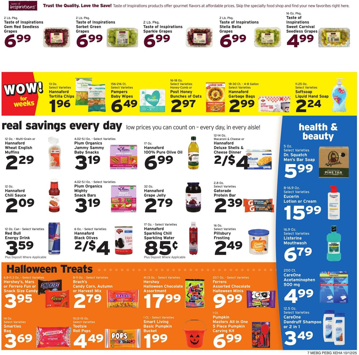 Weekly ad Hannaford 10/12/2025 - 10/18/2025