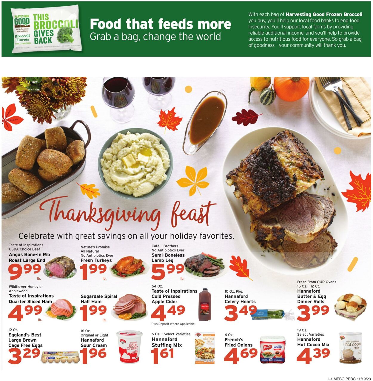 Weekly ad Hannaford 11/19/2023 - 11/25/2023