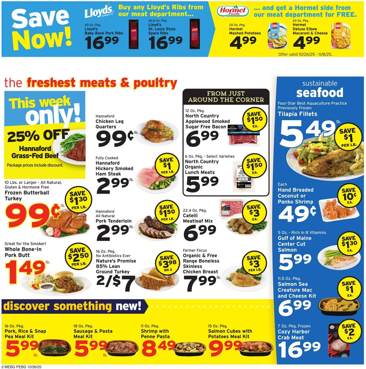 Weekly ad Hannaford 10/26/2025 - 11/01/2025