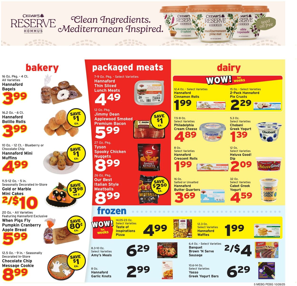 Weekly ad Hannaford 10/26/2025 - 11/01/2025