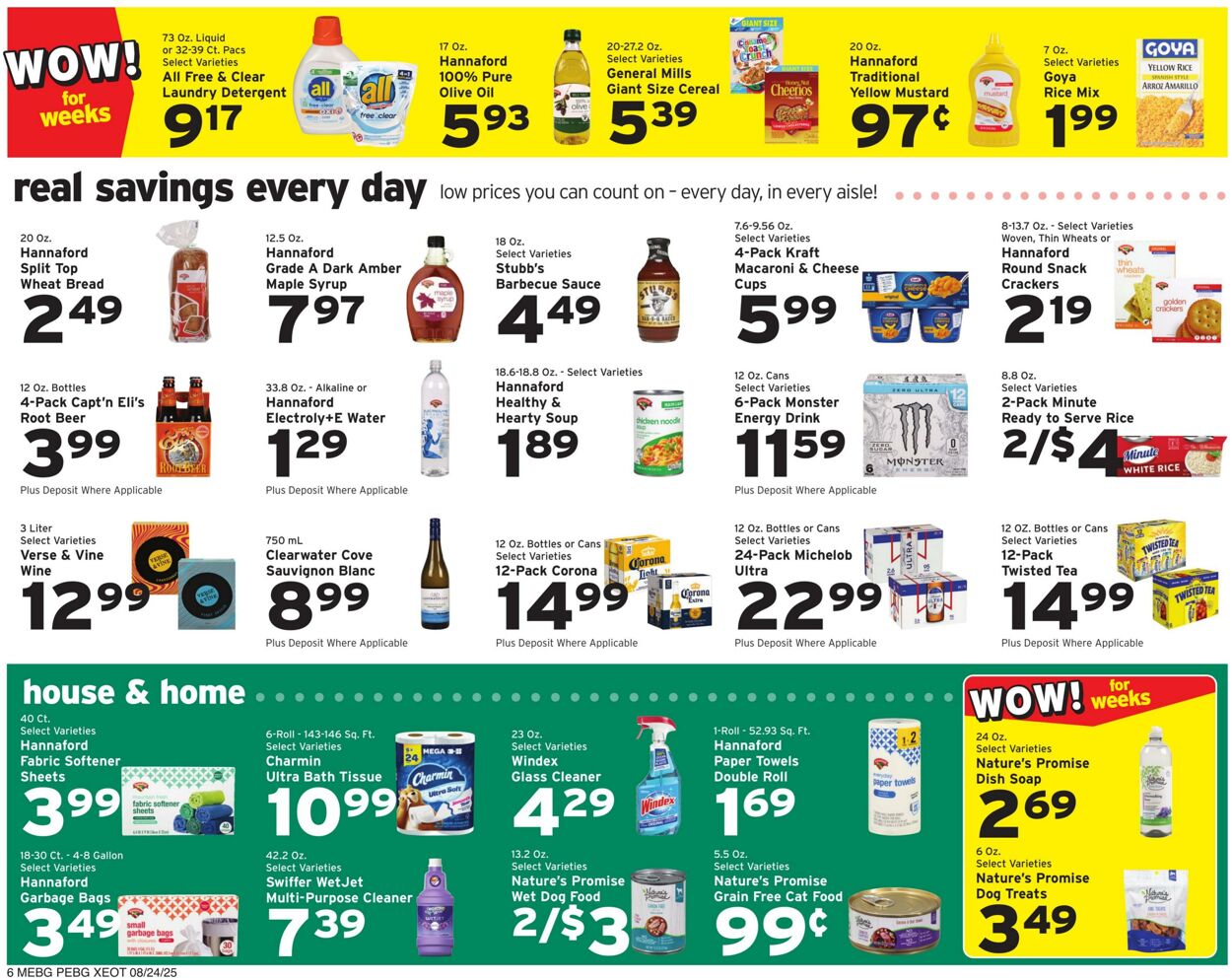 Weekly ad Hannaford 08/24/2025 - 08/30/2025