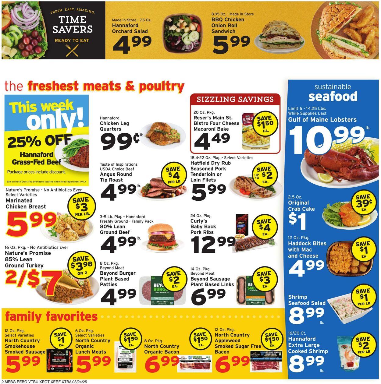 Weekly ad Hannaford 08/24/2025 - 08/30/2025