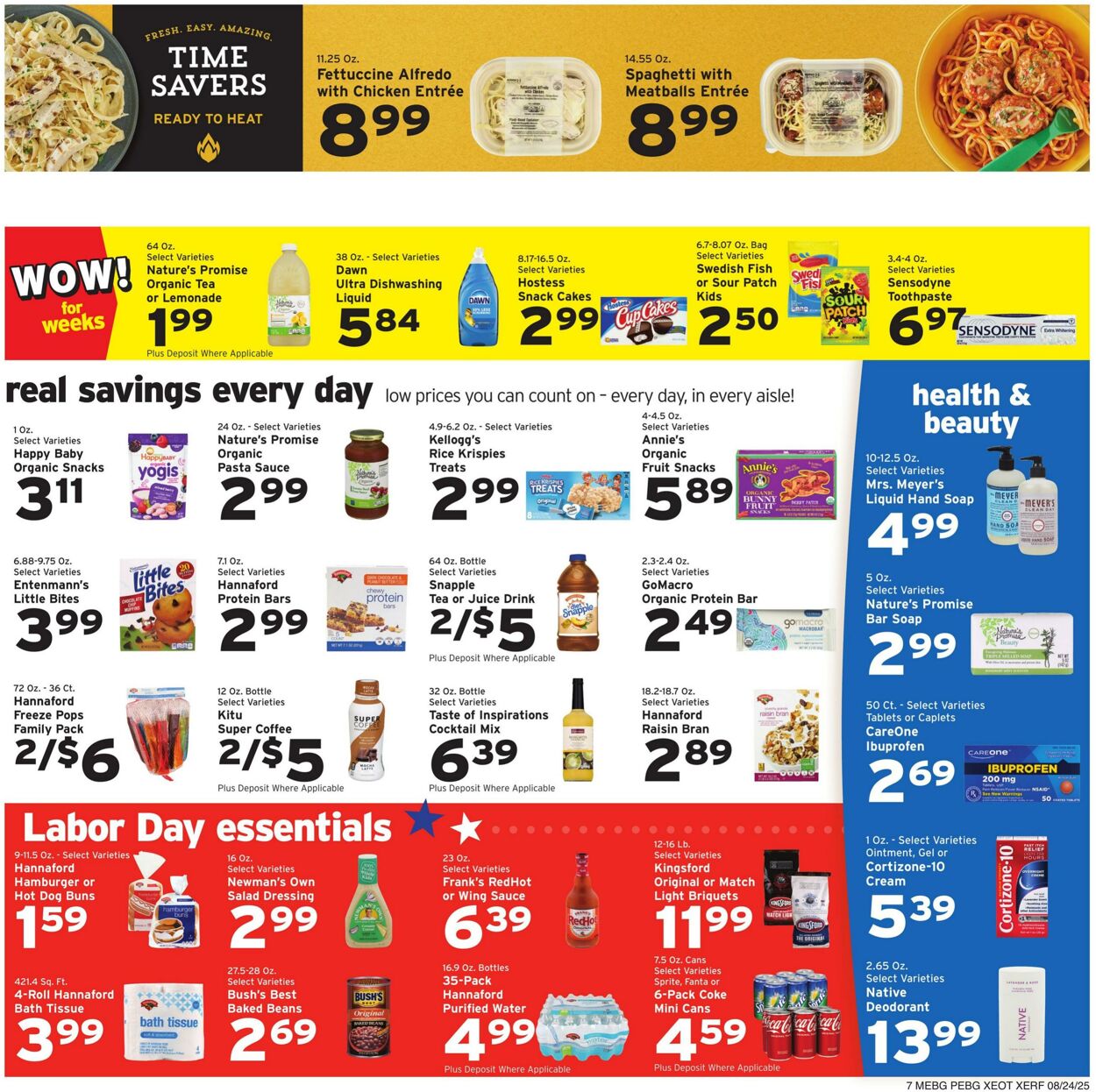 Weekly ad Hannaford 08/24/2025 - 08/30/2025