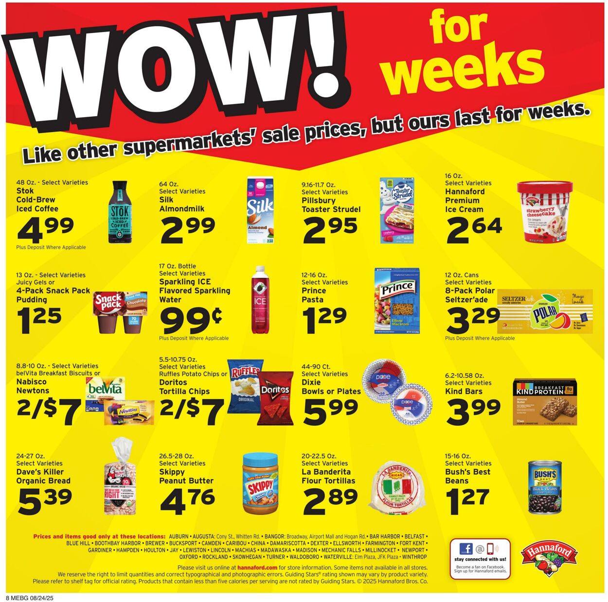 Weekly ad Hannaford 08/24/2025 - 08/30/2025