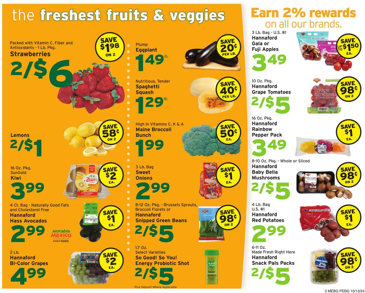 Weekly ad Hannaford 10/13/2024 - 10/19/2024