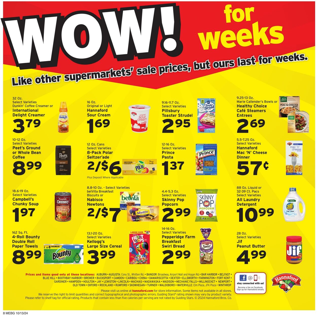 Weekly ad Hannaford 10/13/2024 - 10/19/2024