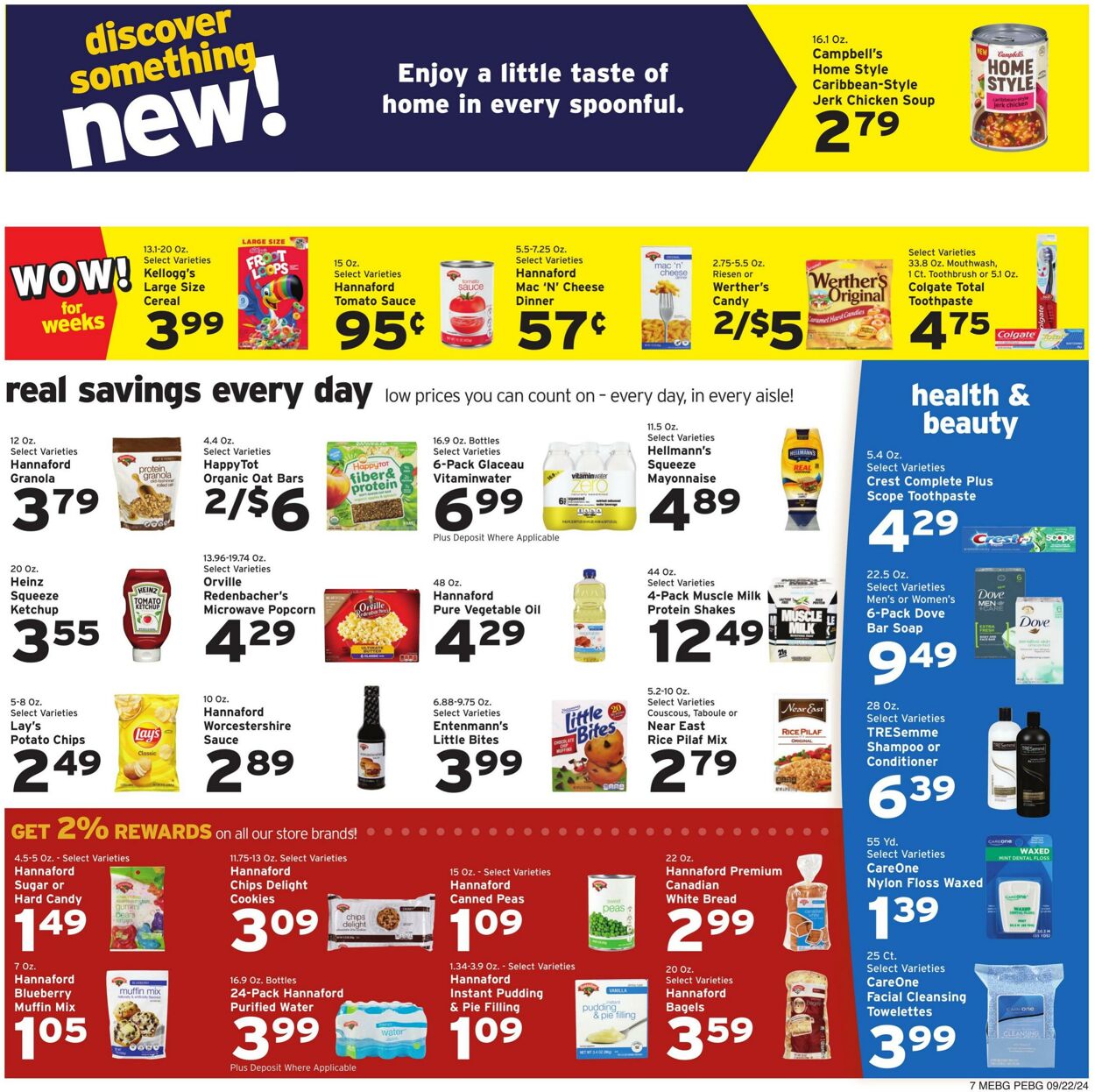 Weekly ad Hannaford 09/22/2024 - 09/28/2024