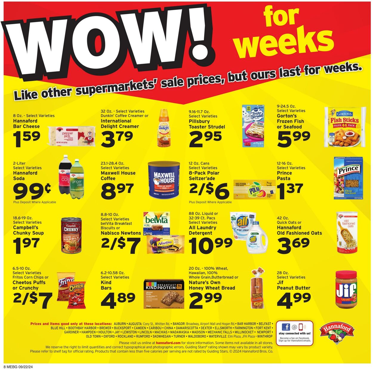 Weekly ad Hannaford 09/22/2024 - 09/28/2024