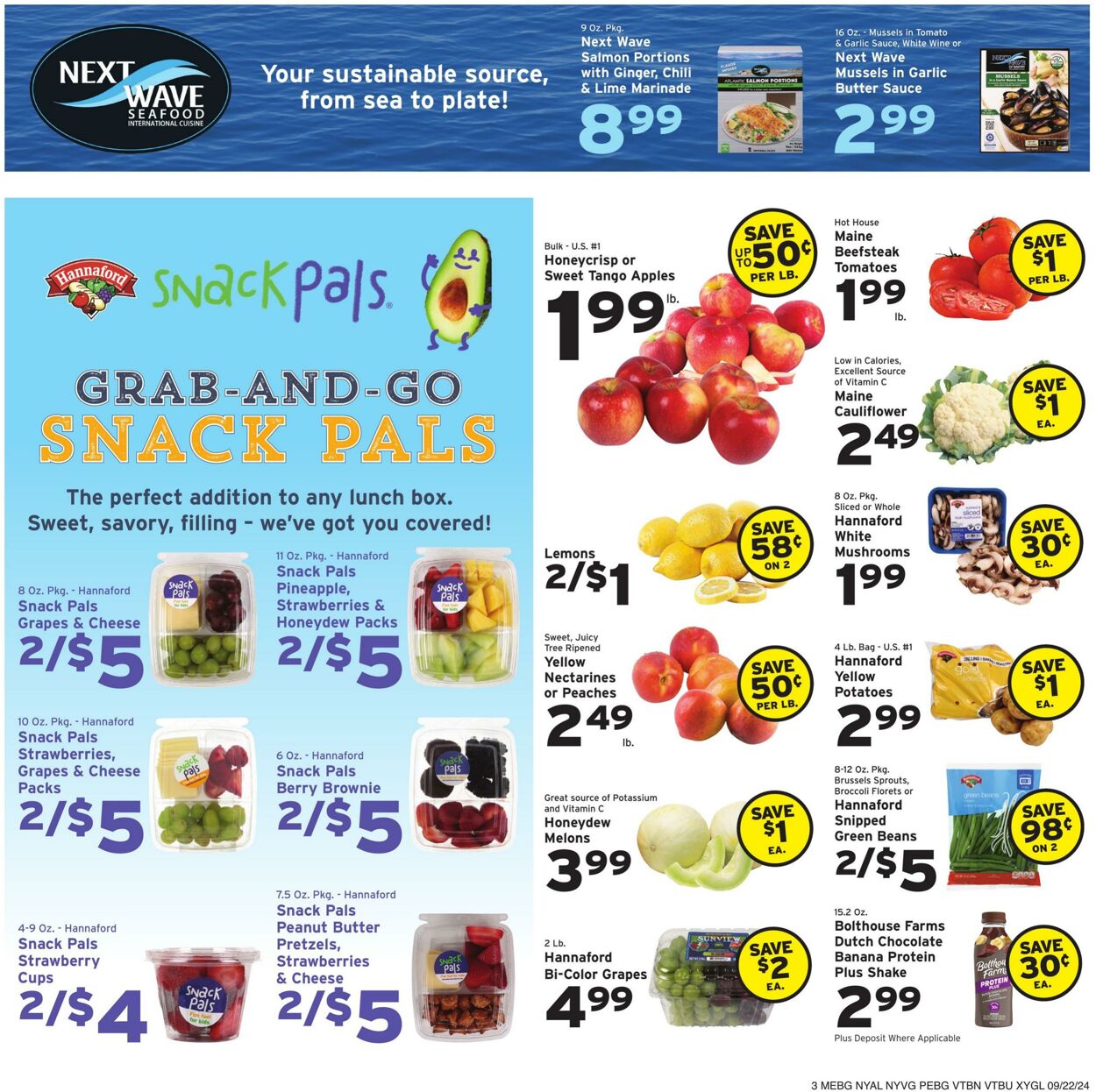 Weekly ad Hannaford 09/22/2024 - 09/28/2024