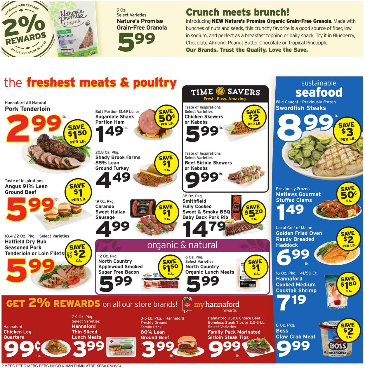 Weekly ad Hannaford 07/28/2024 - 08/03/2024