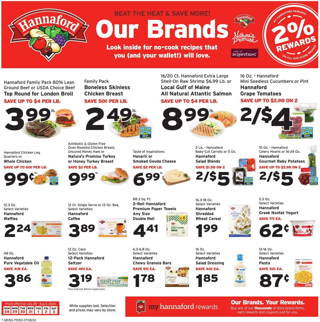 Weekly ad Hannaford 07/28/2024 - 08/03/2024