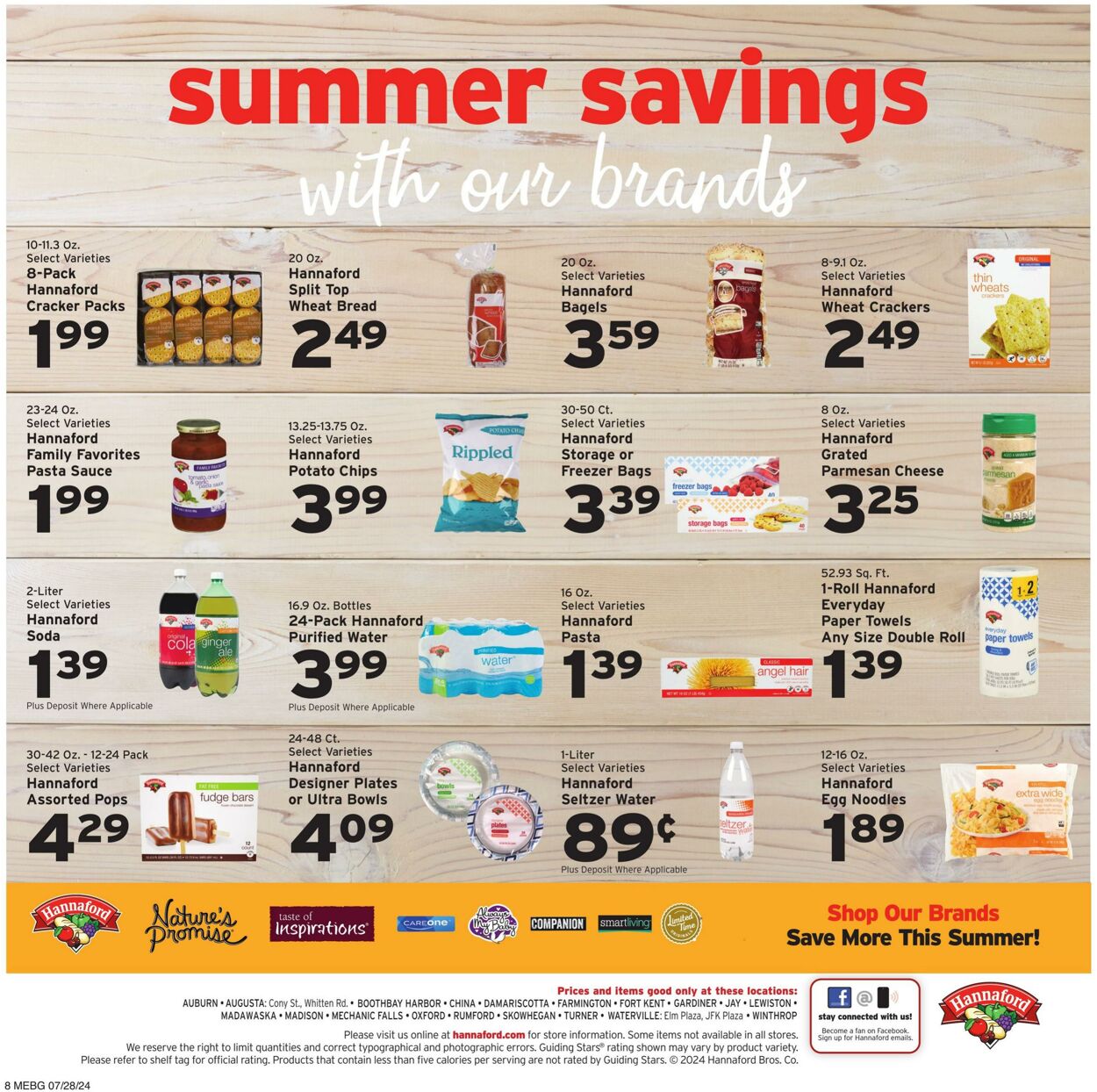 Weekly ad Hannaford 07/28/2024 - 08/03/2024