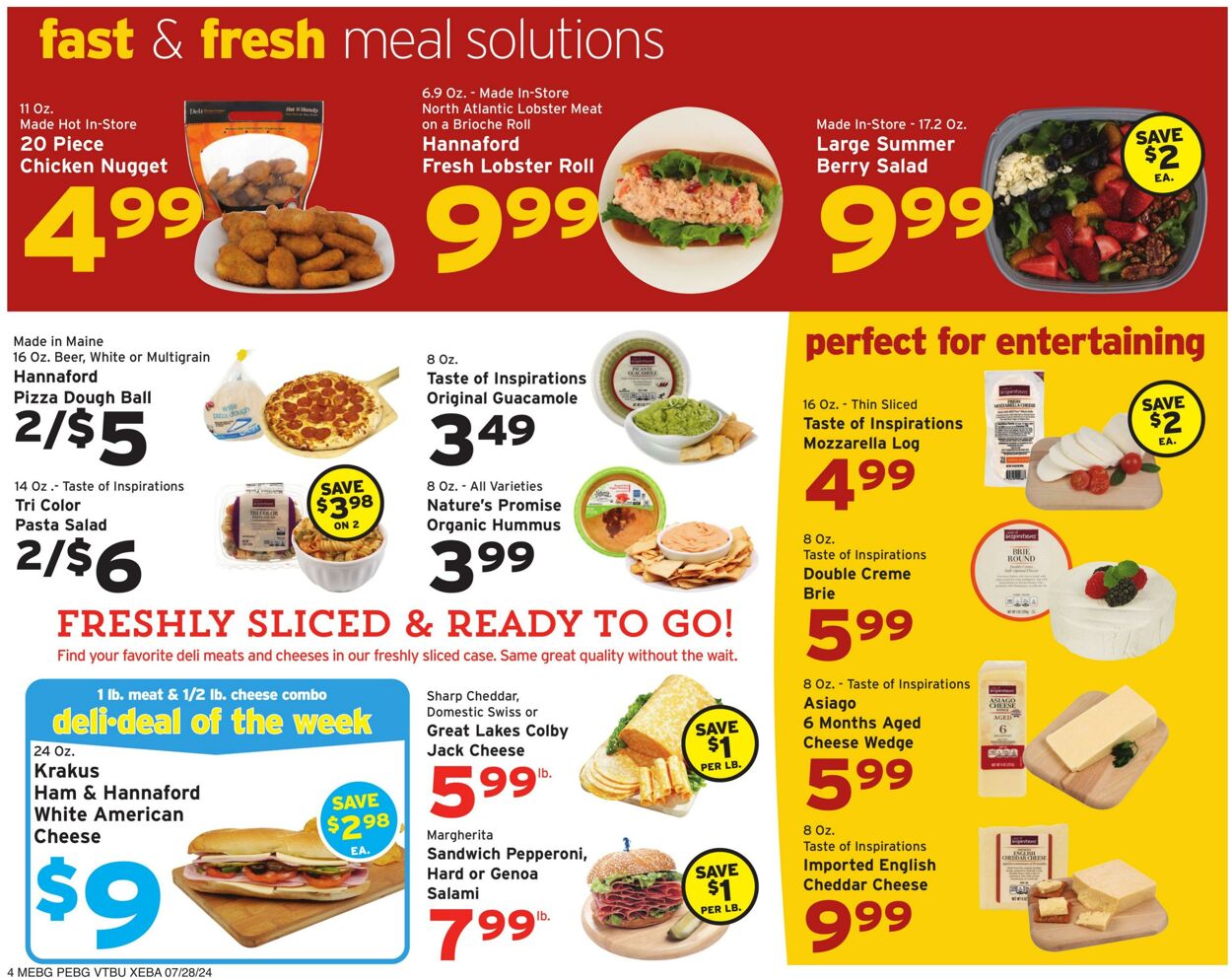 Weekly ad Hannaford 07/28/2024 - 08/03/2024