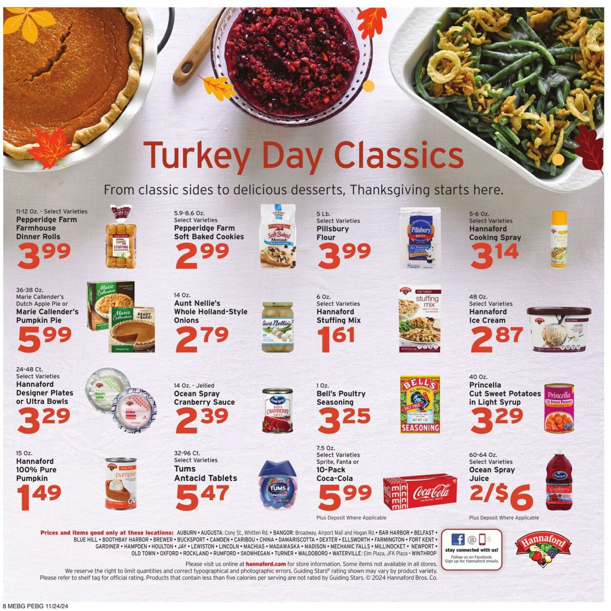 Weekly ad Hannaford 11/24/2024 - 11/30/2024