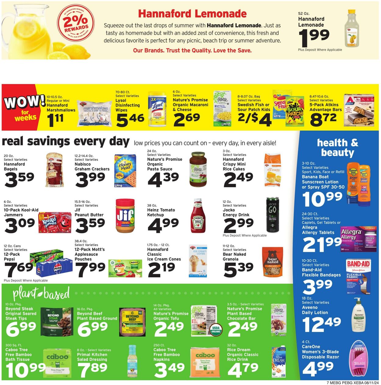 Weekly ad Hannaford 08/11/2024 - 08/17/2024