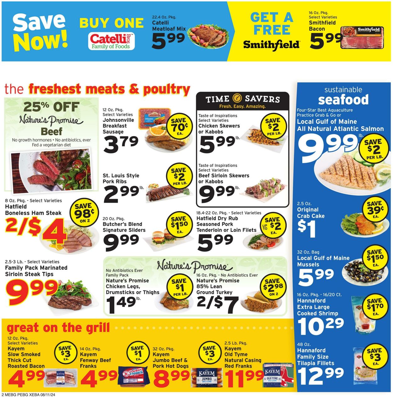 Weekly ad Hannaford 08/11/2024 - 08/17/2024