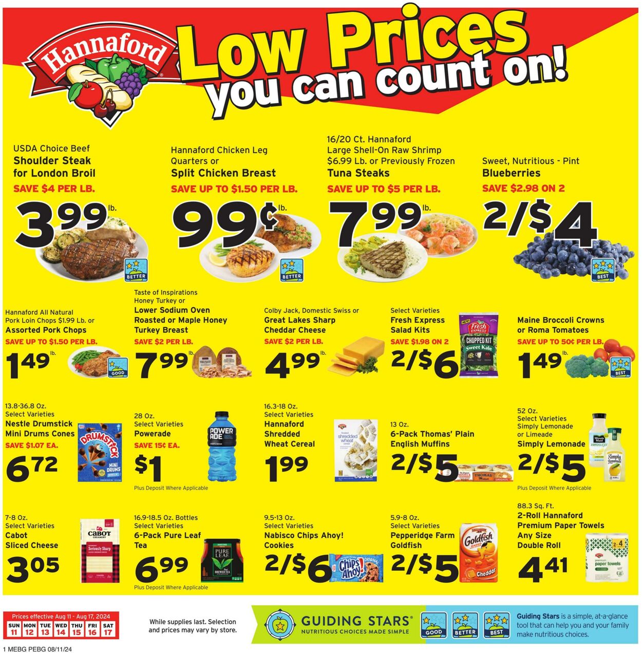 Weekly ad Hannaford 08/11/2024 - 08/17/2024