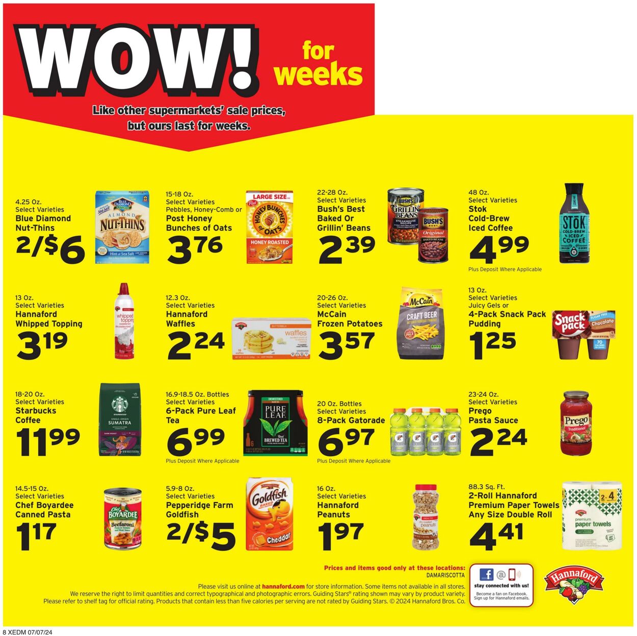 Weekly ad Hannaford 07/07/2024 - 07/13/2024