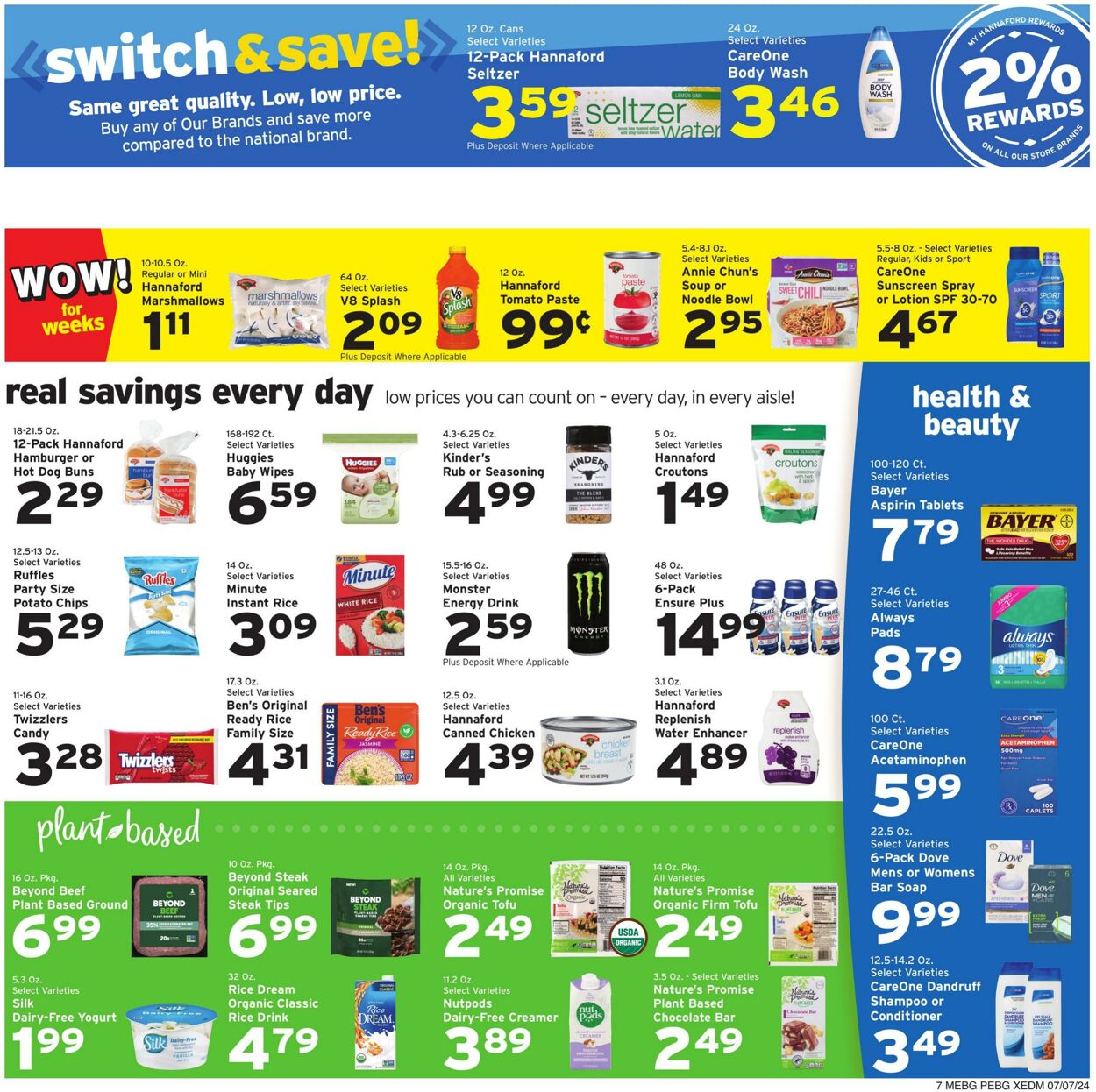 Weekly ad Hannaford 07/07/2024 - 07/13/2024