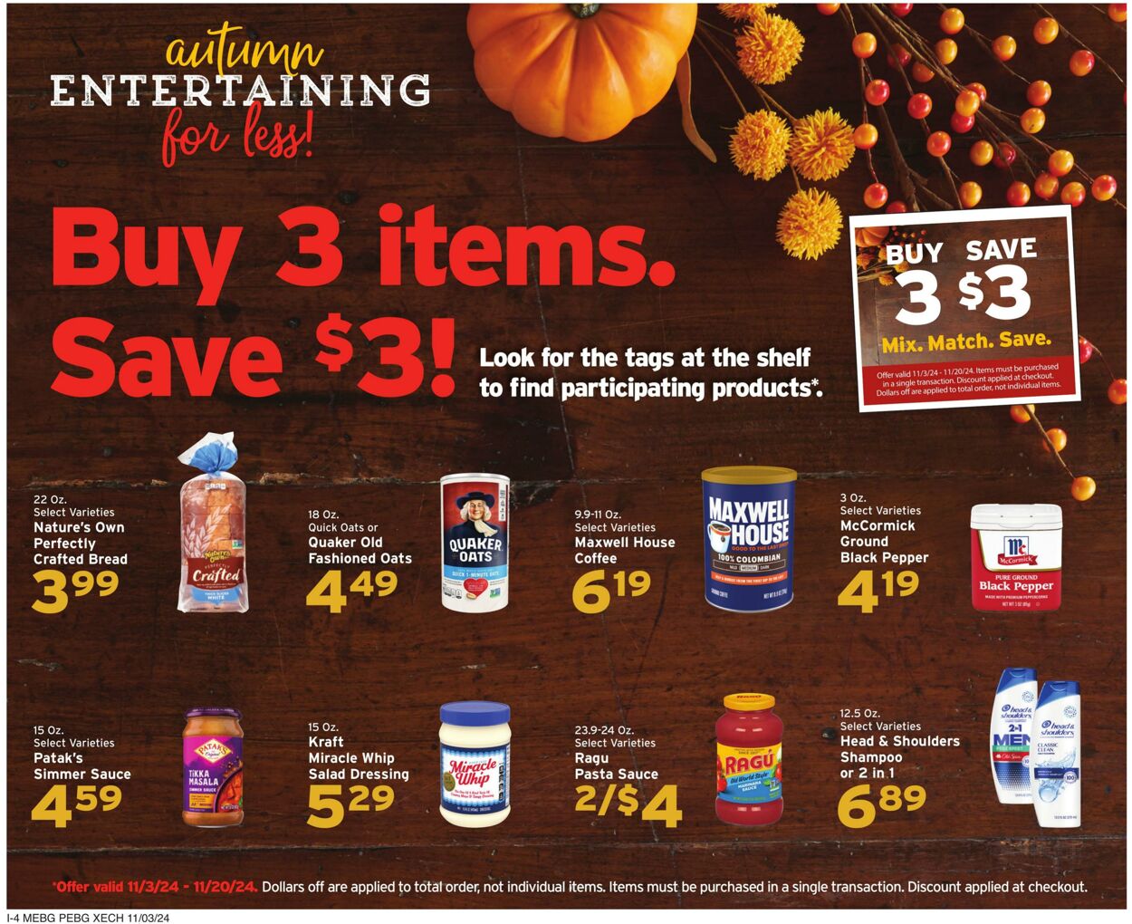 Weekly ad Hannaford 11/03/2024 - 11/09/2024