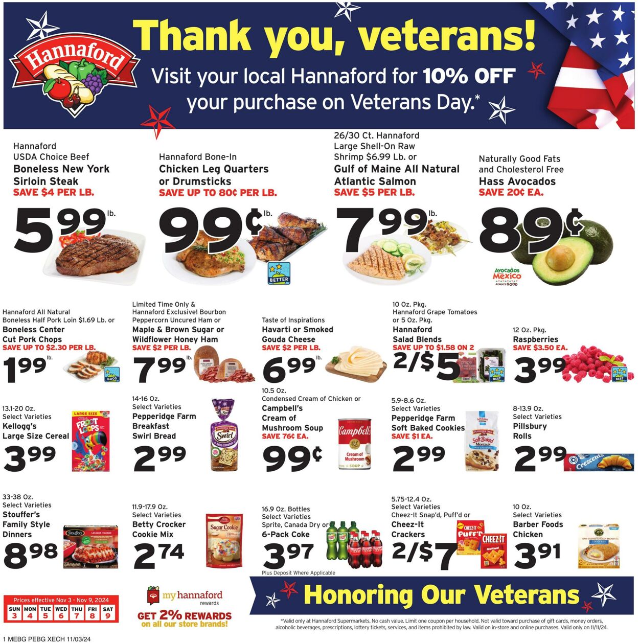 Weekly ad Hannaford 11/03/2024 - 11/09/2024