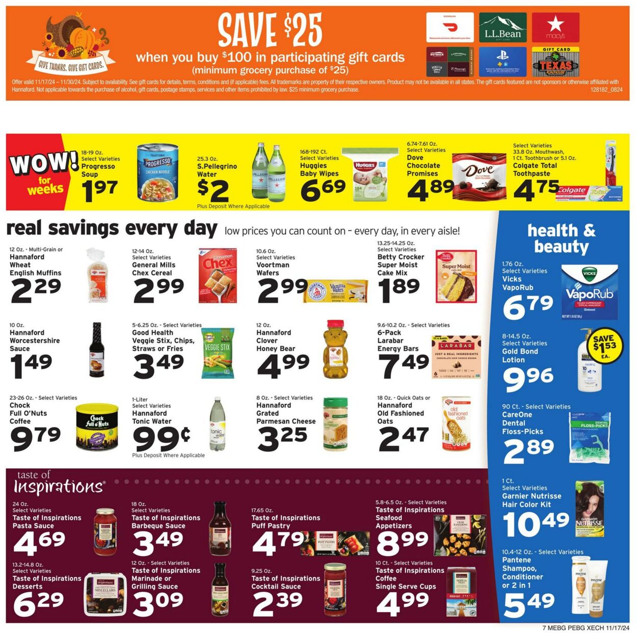 Weekly ad Hannaford 11/17/2024 - 11/23/2024