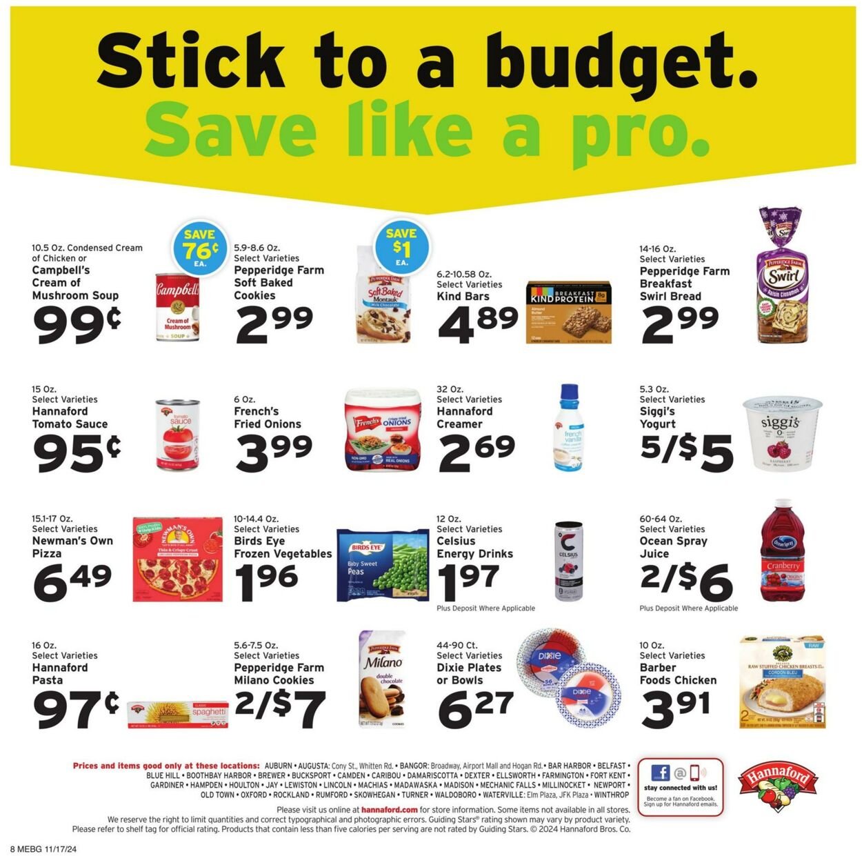 Weekly ad Hannaford 11/17/2024 - 11/23/2024