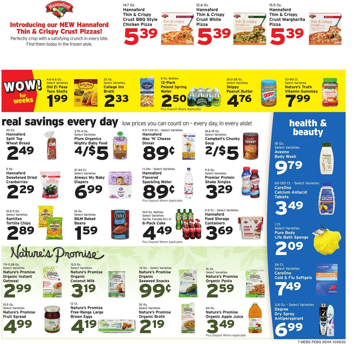 Weekly ad Hannaford 10/05/2025 - 10/11/2025