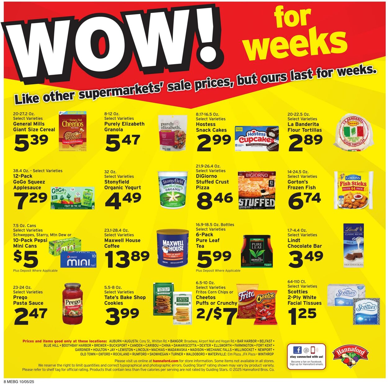 Weekly ad Hannaford 10/05/2025 - 10/11/2025