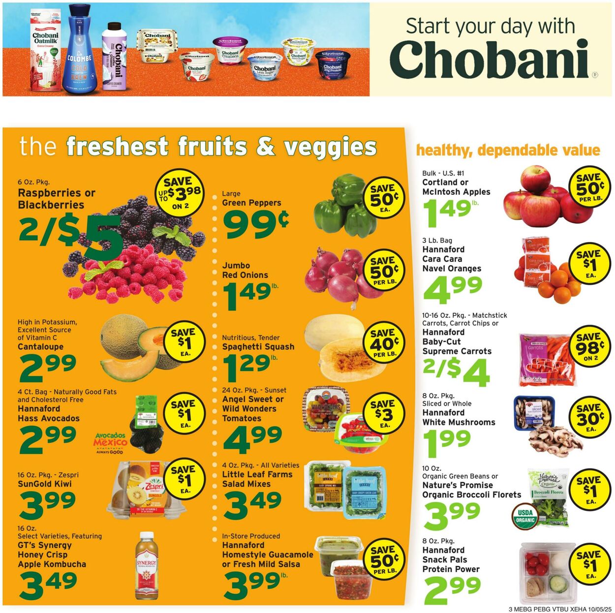 Weekly ad Hannaford 10/05/2025 - 10/11/2025