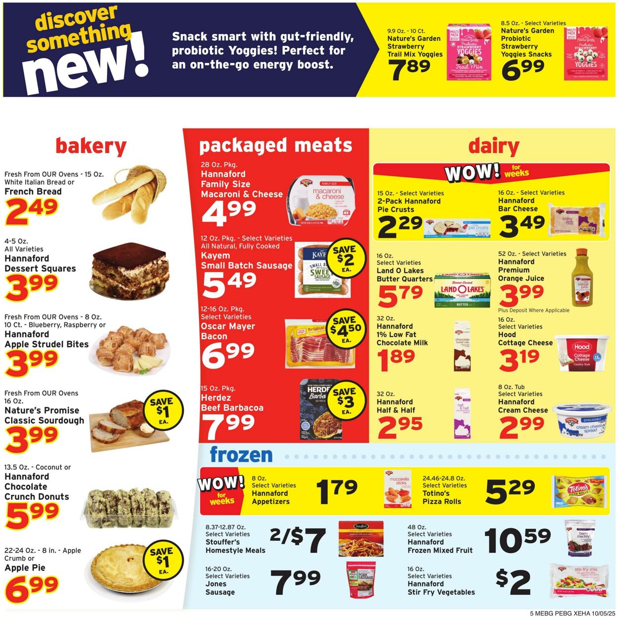 Weekly ad Hannaford 10/05/2025 - 10/11/2025