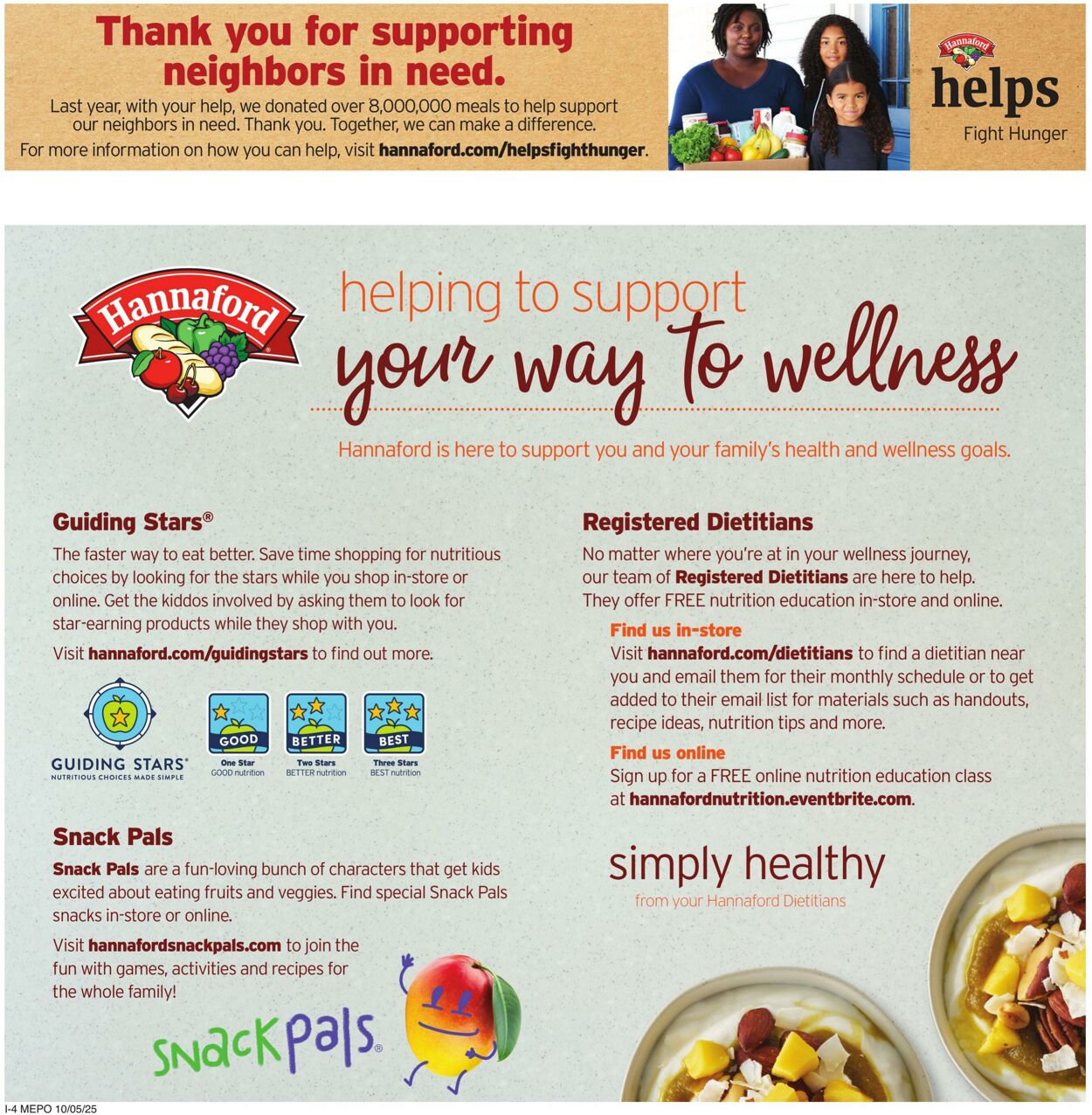 Weekly ad Hannaford 10/05/2025 - 10/11/2025
