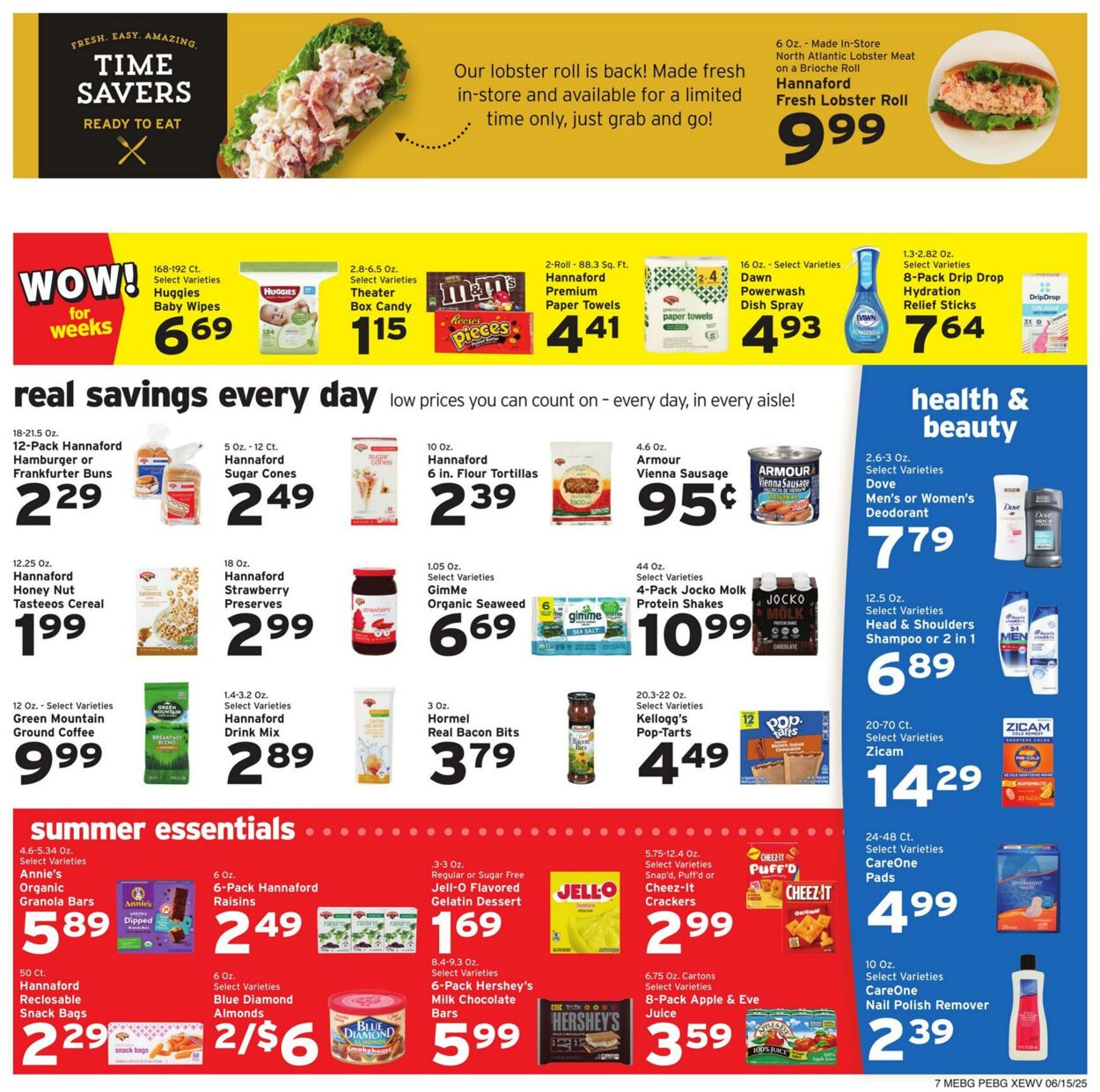 Weekly ad Hannaford 06/15/2025 - 06/21/2025