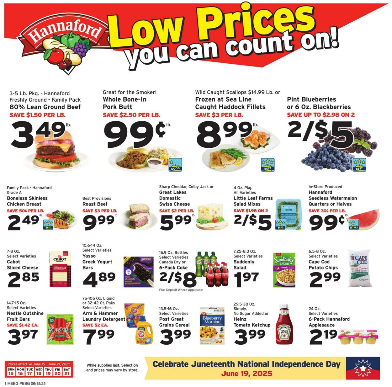 Weekly ad Hannaford 06/15/2025 - 06/21/2025