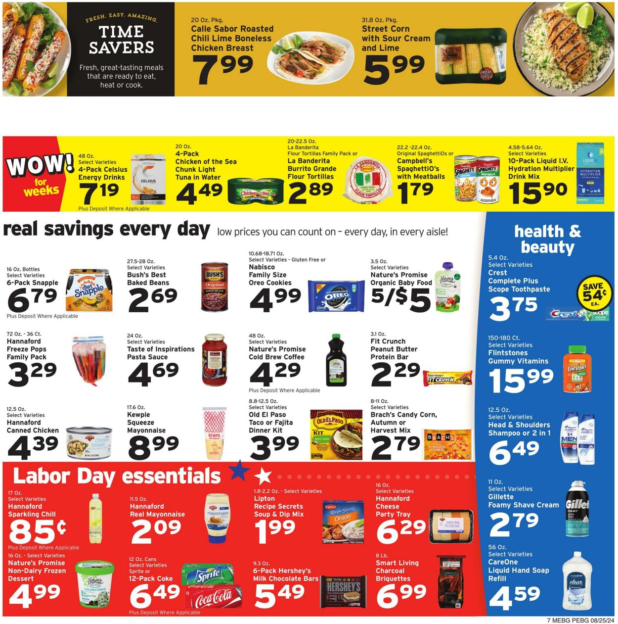 Weekly ad Hannaford 08/25/2024 - 08/31/2024