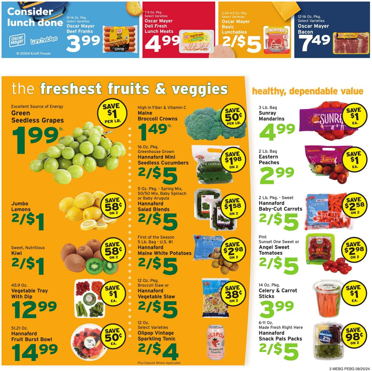 Weekly ad Hannaford 08/25/2024 - 08/31/2024