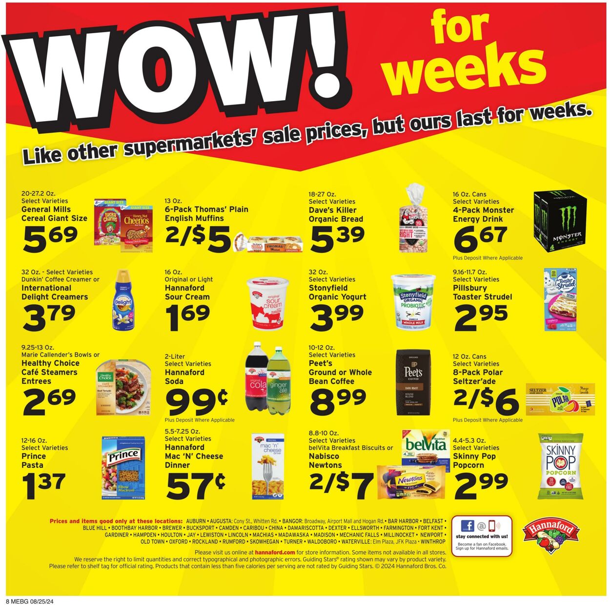 Weekly ad Hannaford 08/25/2024 - 08/31/2024