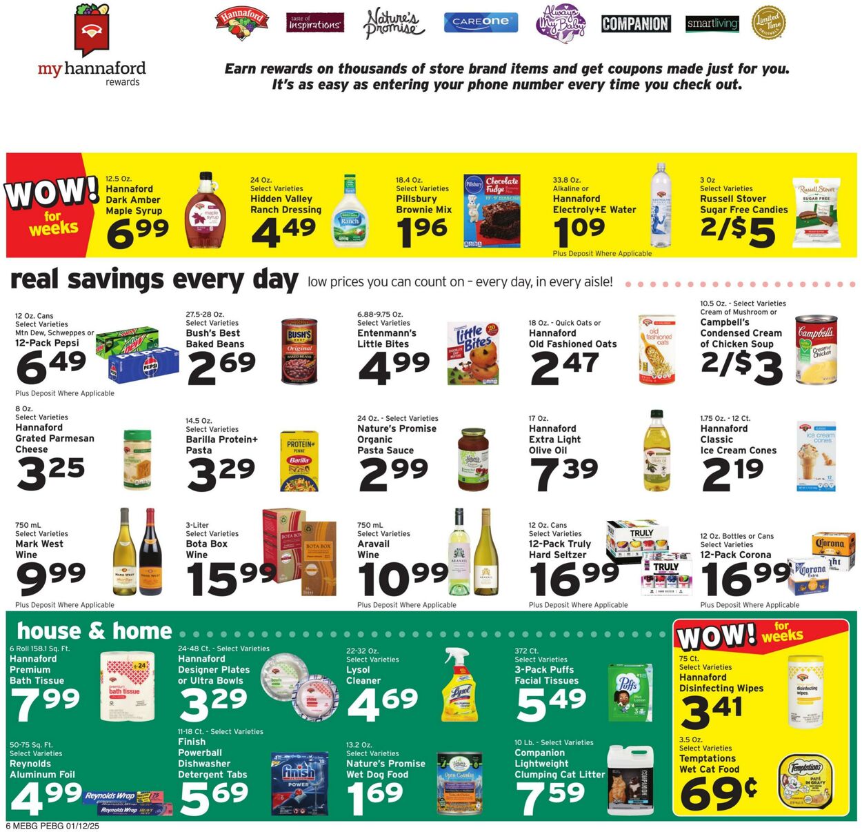 Weekly ad Hannaford 01/12/2025 - 01/18/2025