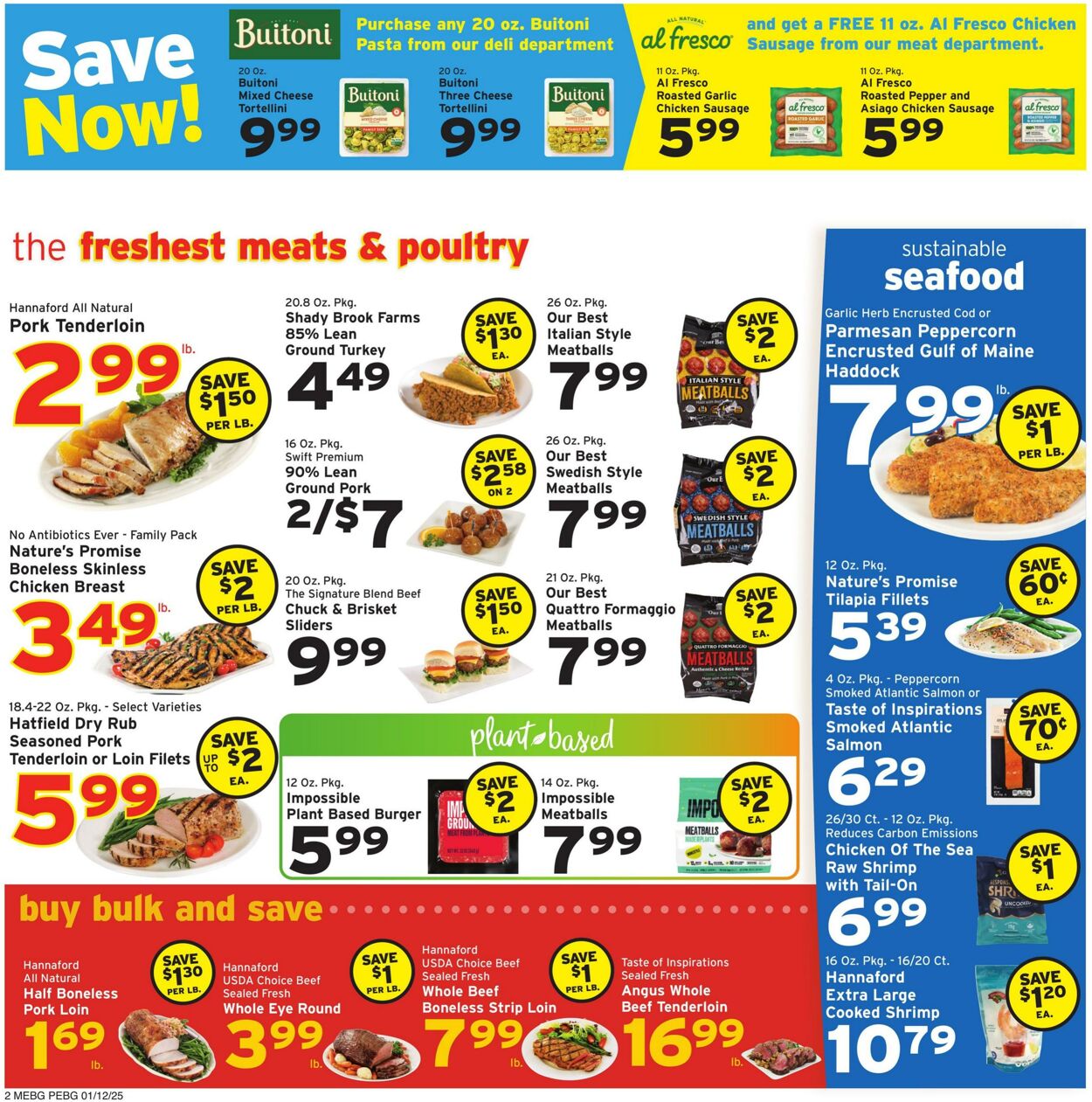 Weekly ad Hannaford 01/12/2025 - 01/18/2025