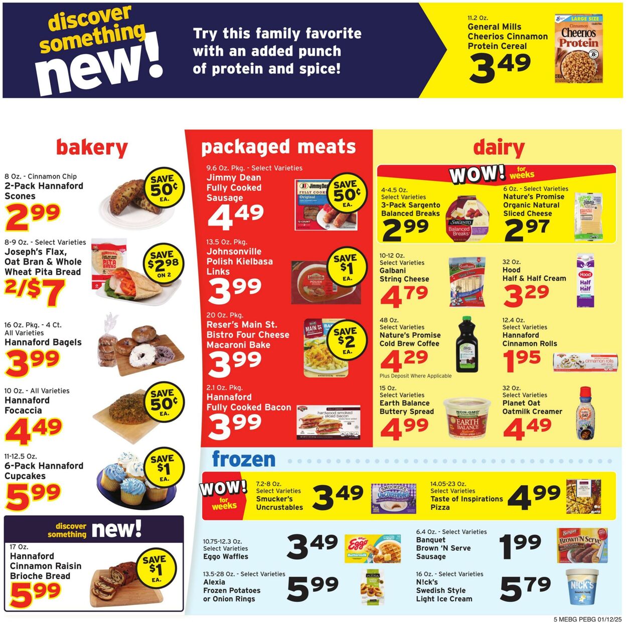 Weekly ad Hannaford 01/12/2025 - 01/18/2025