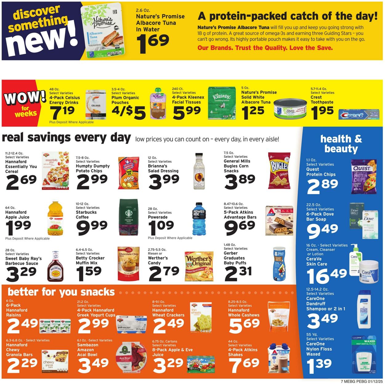 Weekly ad Hannaford 01/12/2025 - 01/18/2025