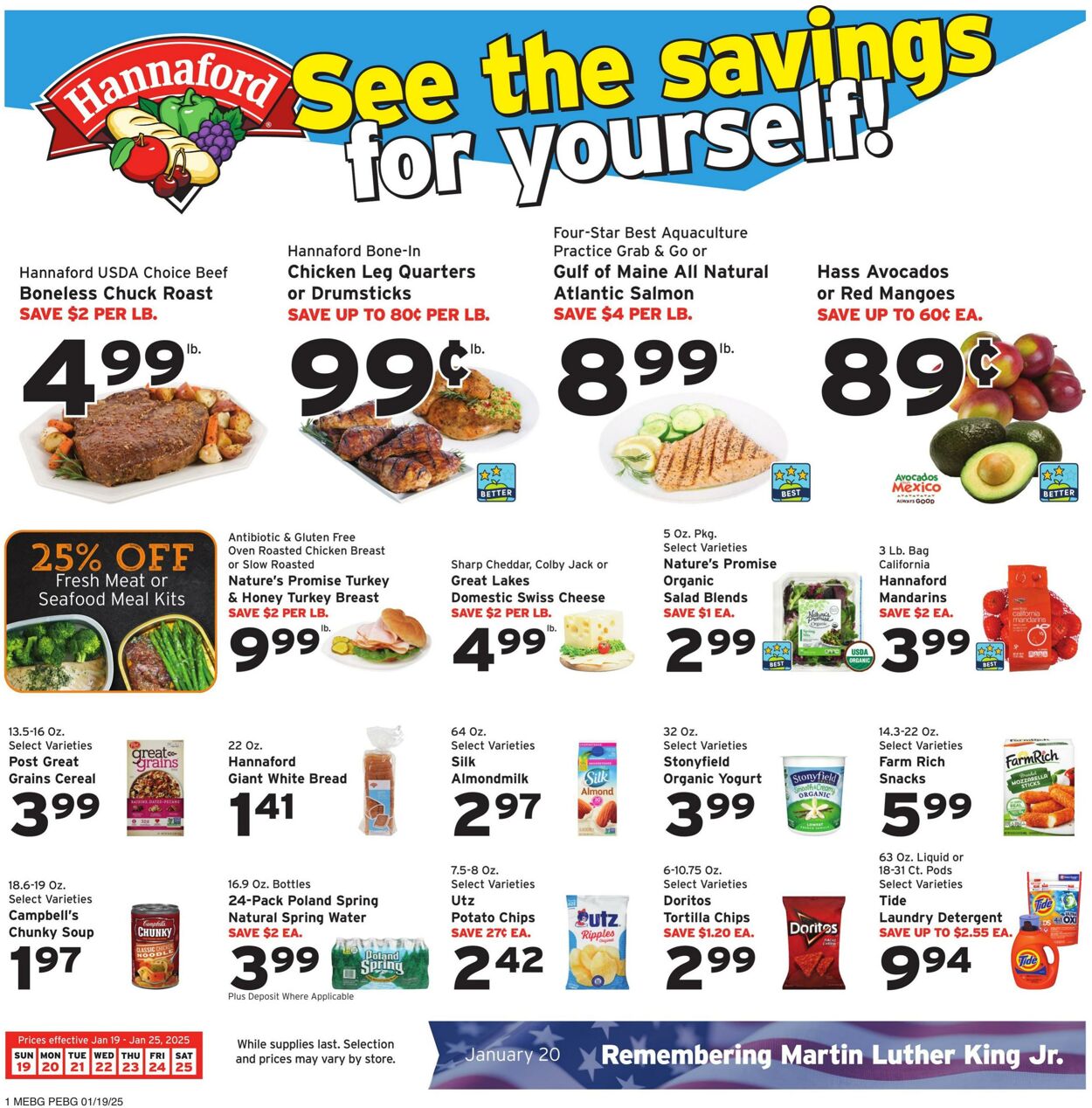 Weekly ad Hannaford 01/19/2025 - 01/25/2025