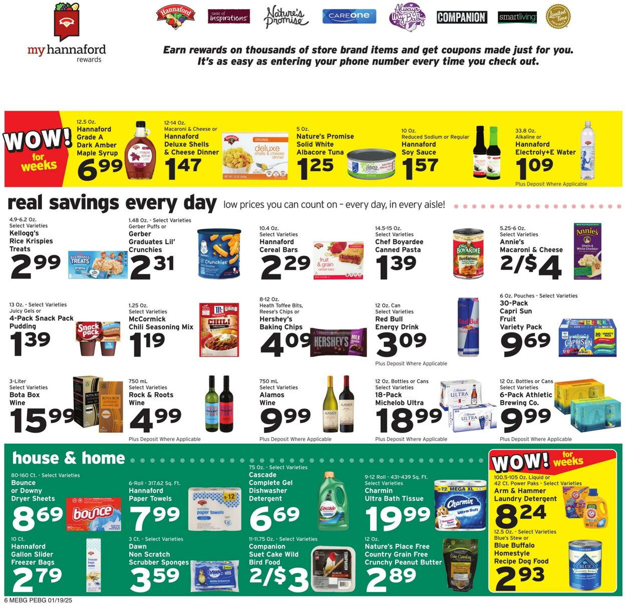 Weekly ad Hannaford 01/19/2025 - 01/25/2025